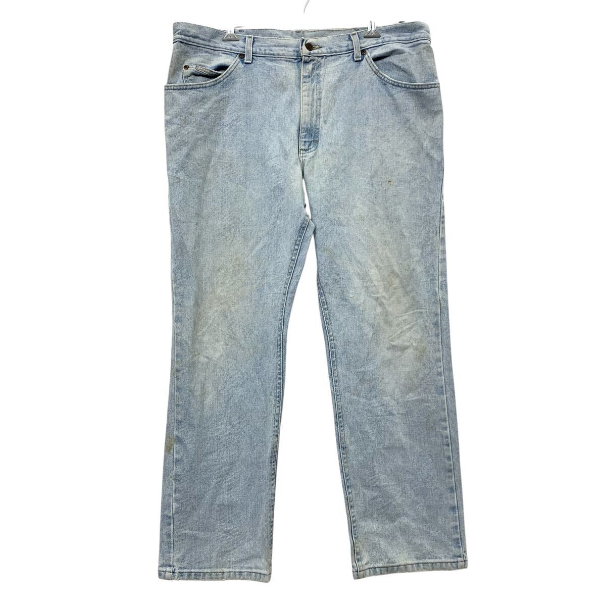 【中古】【古着】 Lee デニムパンツ W40 ライトブルー リー ジーンズ ストレート 古着卸 アメリカ仕入 2508-160