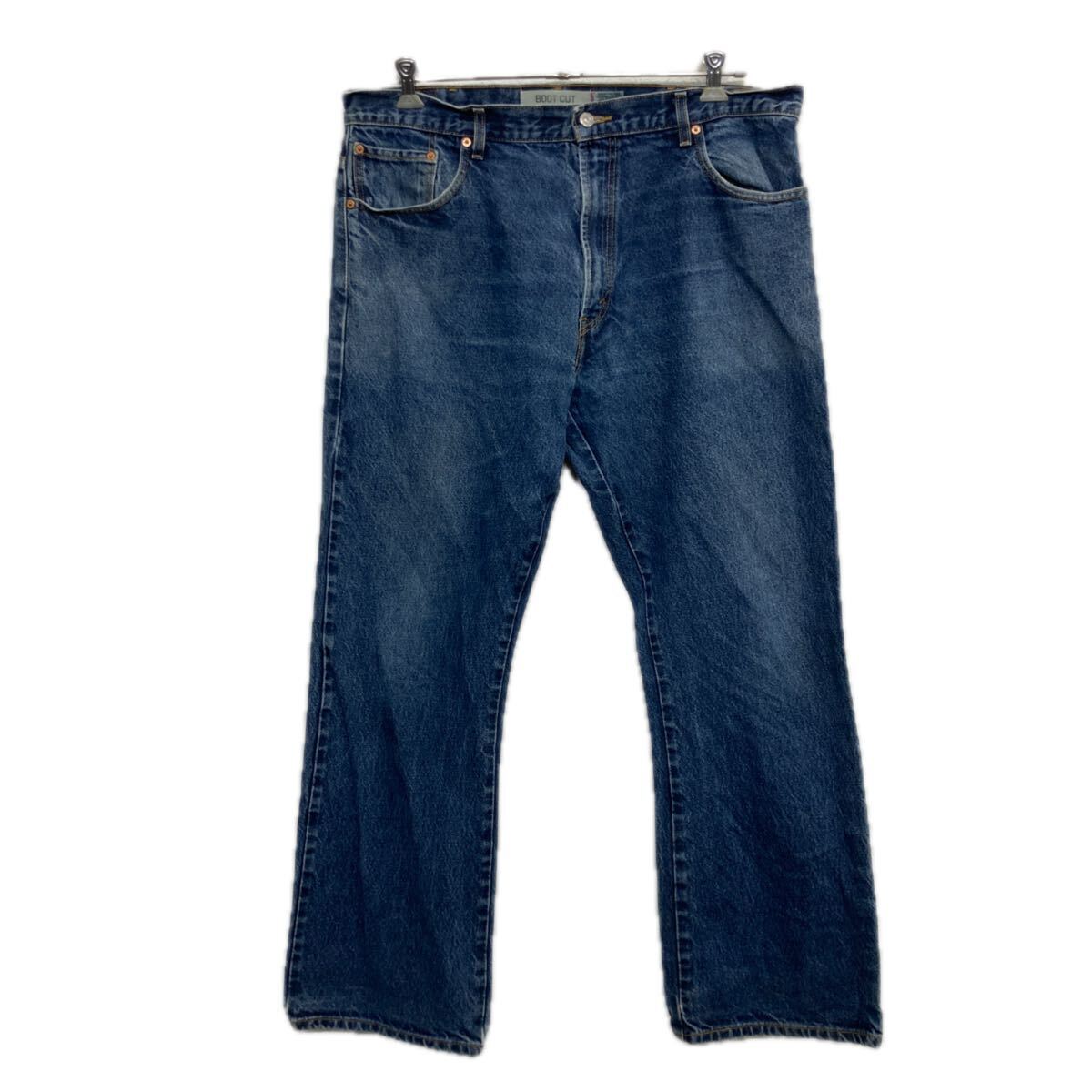 【中古】【古着】 Levi's 517 デニムパンツ W40 ブルー リーバイス ジップアップ メキシコ製 ブーツカット 古着卸 アメリカ仕入 2508-283