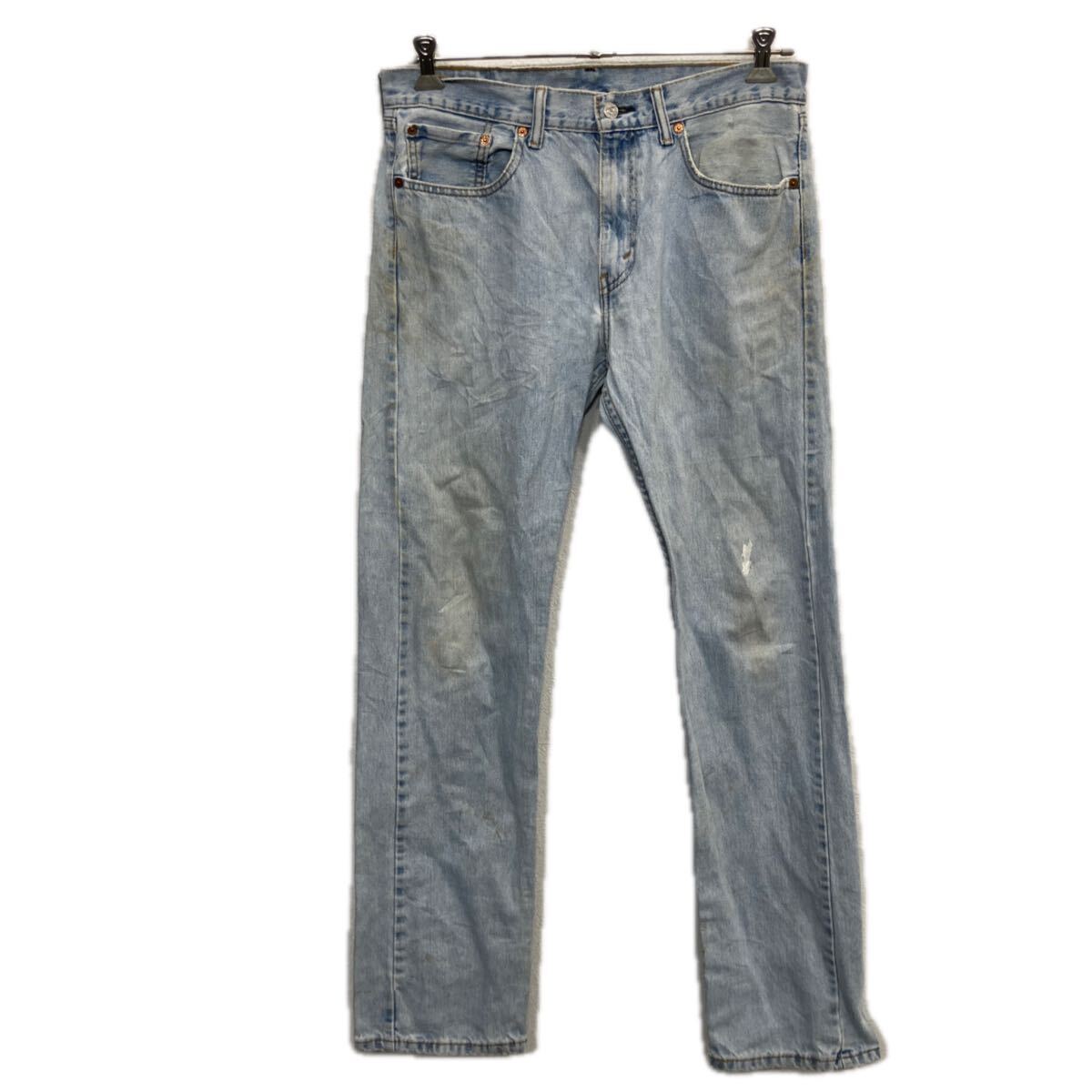【中古】【古着】 Levi's 505 デニムパンツ W32 ライトブルー リーバイス ジップアップ ジーンズ アメカジ カジュアル 古着卸 アメリカ..