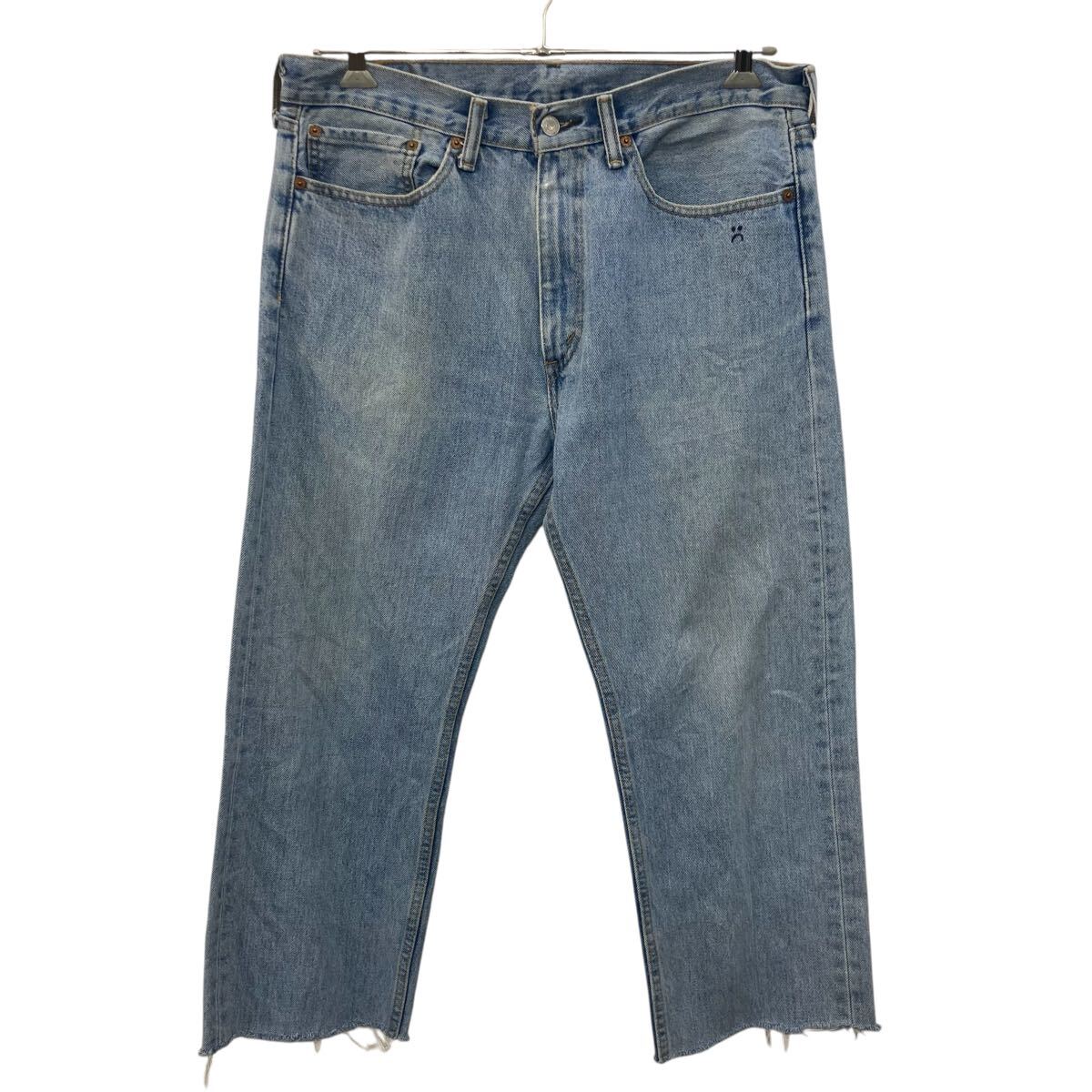 【中古】【古着】 Levi's 505 デニムパンツ W34 インディゴブルー リーバイス ジップアップ メキシコ製 アメカジ ジーンズ 古着卸 アメリカ仕入 2508-294