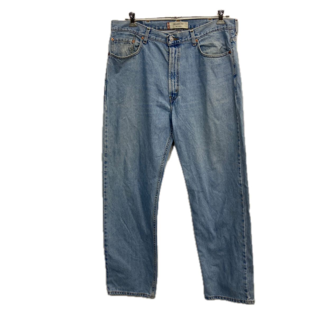 【中古】【古着】 Levi's 550 デニムパンツ W38 ライトブルー リーバイス ジップアップ ビッグサイズ ジーンズ バギー 古着卸 アメリカ仕入 2508-313