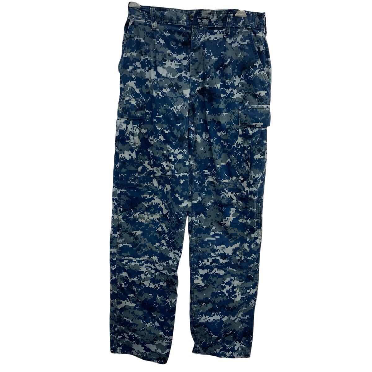 【中古】【古着】 ミリタリーパンツ W26 マルチカラー デジタルカモ ジップアップ カーゴ 古着卸 アメリカ仕入 2508-389