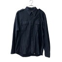 【中古】【古着】 Escort 長袖 無地シャツ XL~ ネイビー エスコート ポケット トップス USA製 古着卸 アメリカ仕入 a708-5127