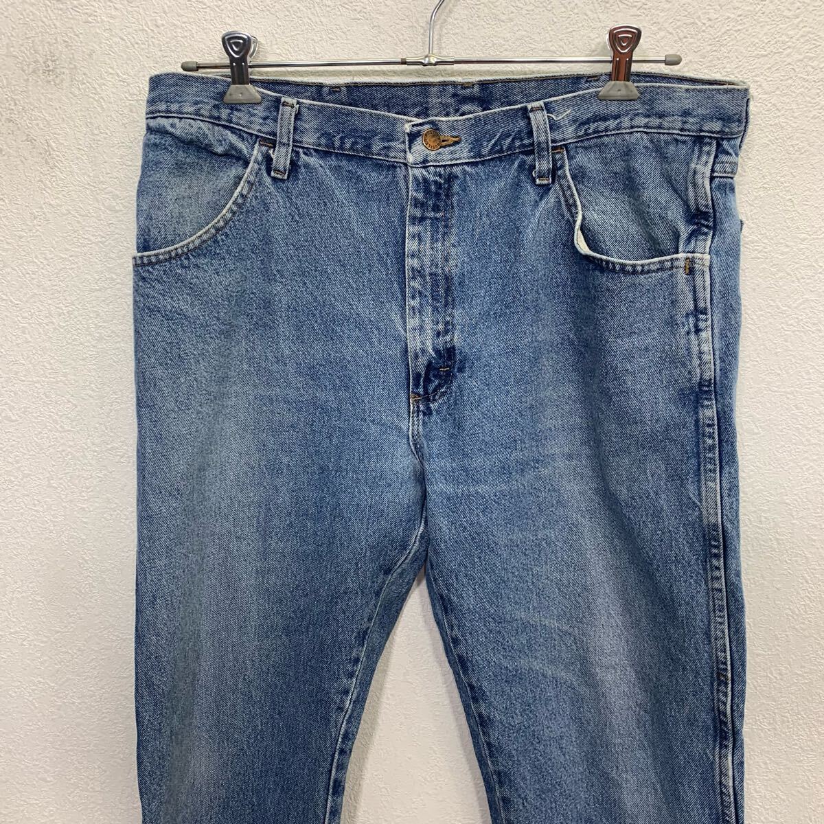 【中古】【古着】 RUSTLER デニムパンツ W38 インディゴブルー ラスラー ジップアップ アメカジ ジーンズ 古着卸 アメリカ仕入 2508-448