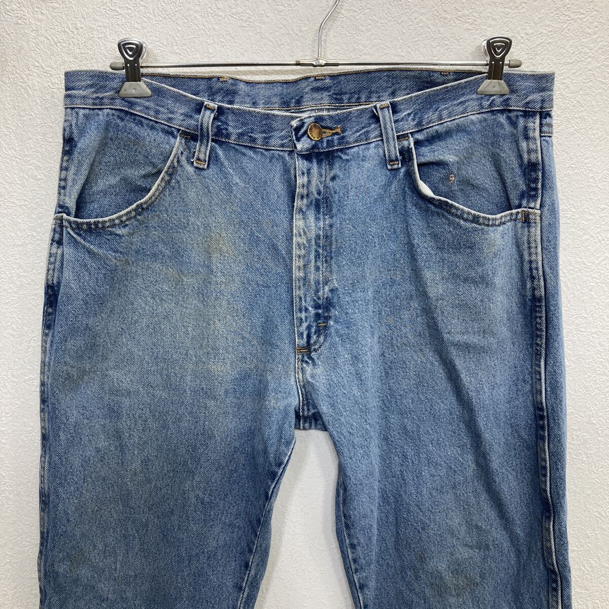 【中古】【古着】 RUSTLER デニムパンツ W36 ライトブルー ラスラー ジップアップ メキシコ製 アメカジ ジーンズ デニム 古着卸 アメリカ仕入 2508-456