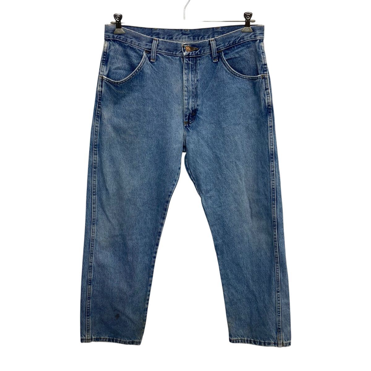  RUSTLER デニムパンツ W36 ライトブルー ラスラー ジップアップ メキシコ製 アメカジ ジーンズ カジュアル 古着卸 アメリカ仕入 2508-472