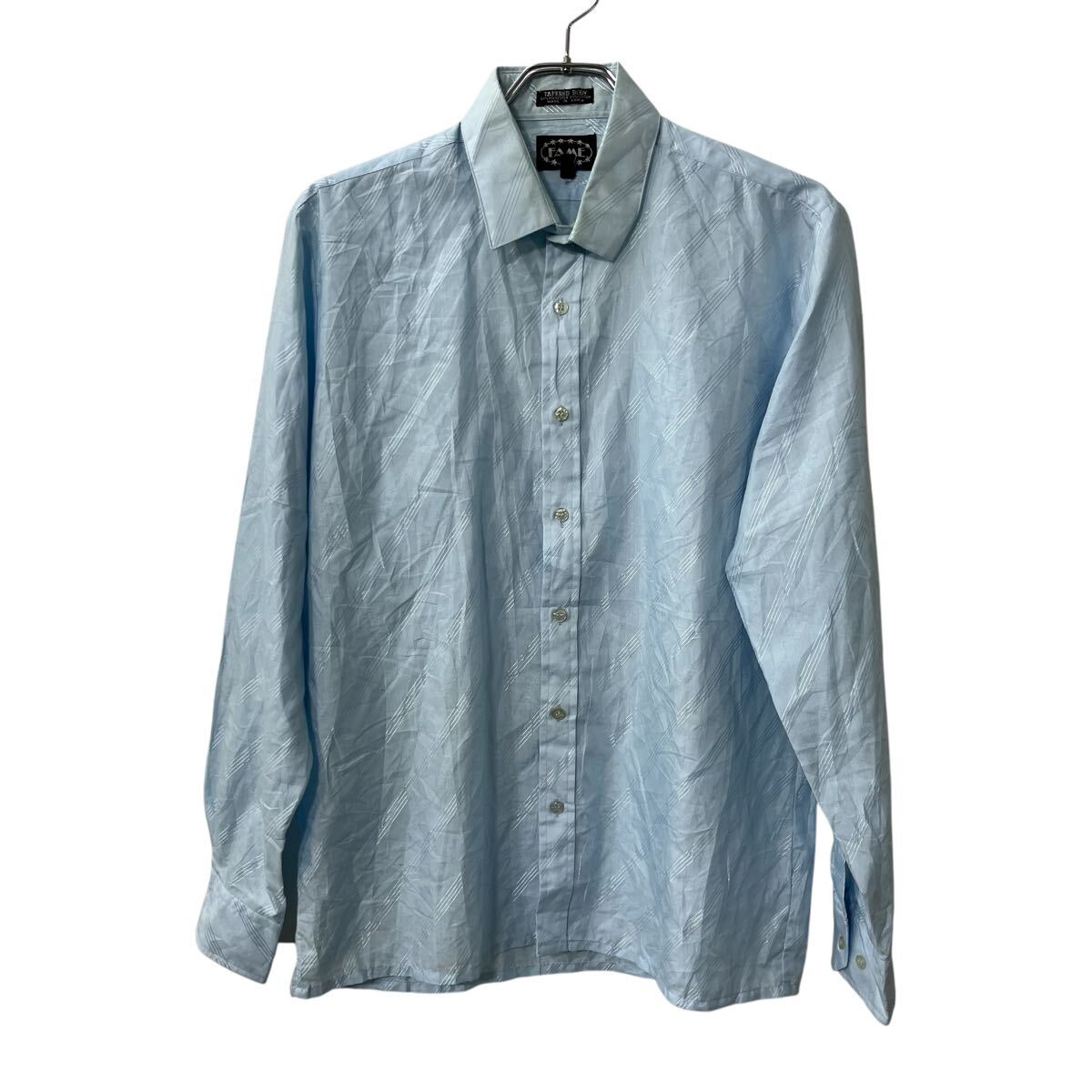 Rakuten - 【中古】【古着】 FAME 長袖シャツ L ライトブルー フェイム 柄シャツ トップス 古着卸 アメリカ仕入 a708-5192