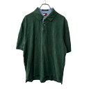 【中古】【古着】 TOMMY HILFIGER 半袖 ポロシャツ XL グリーン トミーヒルフィガー 古着卸 アメリカ仕入 a708-5250