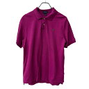 【中古】【古着】 POLO RALPH LAUREN 半袖 ポロシャツ XL パープル ポロ ラルフローレン ワンポイントロゴ トップス 古着卸 アメリカ仕入 a708-5266
