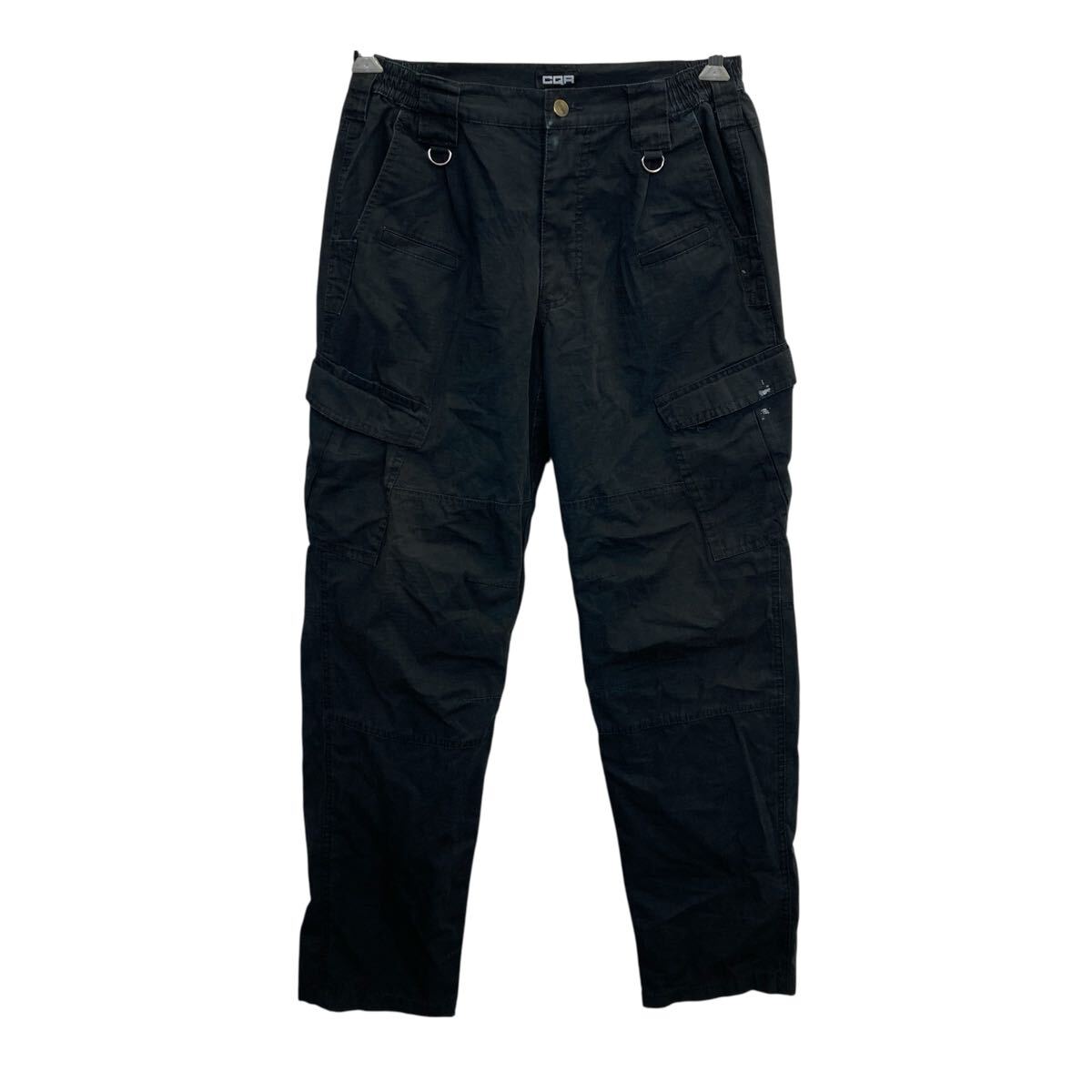 【中古】【古着】 CQR ワークパンツ W32 ブラック ジップアップ タクティカルパンツ カーゴ サバイバル ミリタリー 古着卸 アメリカ仕入 2508-540