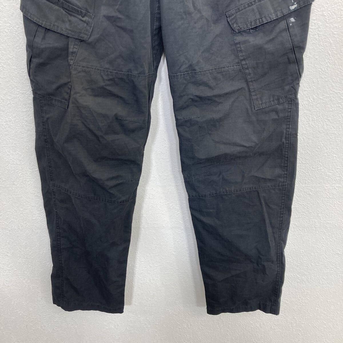 【中古】【古着】 CQR ワークパンツ W32 ブラック ジップアップ タクティカルパンツ カーゴ サバイバル ミリタリー 古着卸 アメリカ仕入 2508-540