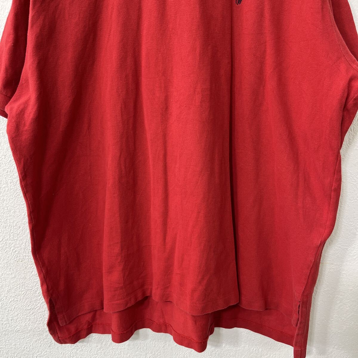 【中古】【古着】 POLO RALPH LAUREN 半袖 ポロシャツ 2XL レッド ポロ ラルフロー...
