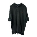 【中古】【古着】 POLO RALPH LAUREN 半袖 ポロシャツ 2XL ブラック ポロ ラルフローレン ビッグサイズ コットン トップス 古着卸 アメリカ仕入 a708-5335