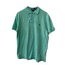 【中古】【古着】 POLO RALPH LAUREN 半袖 ポロシャツ L ミントグリーン ポロ ラルフローレン 鹿子 コットン トップス 古着卸 アメリカ仕入 a708-5337