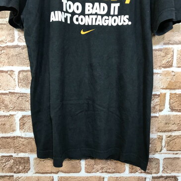 NIKE プリント半袖Tシャツ Sサイズ ナイキ MY GANE IS SICK ブラック 古着卸 アメリカ仕入 t206-4774