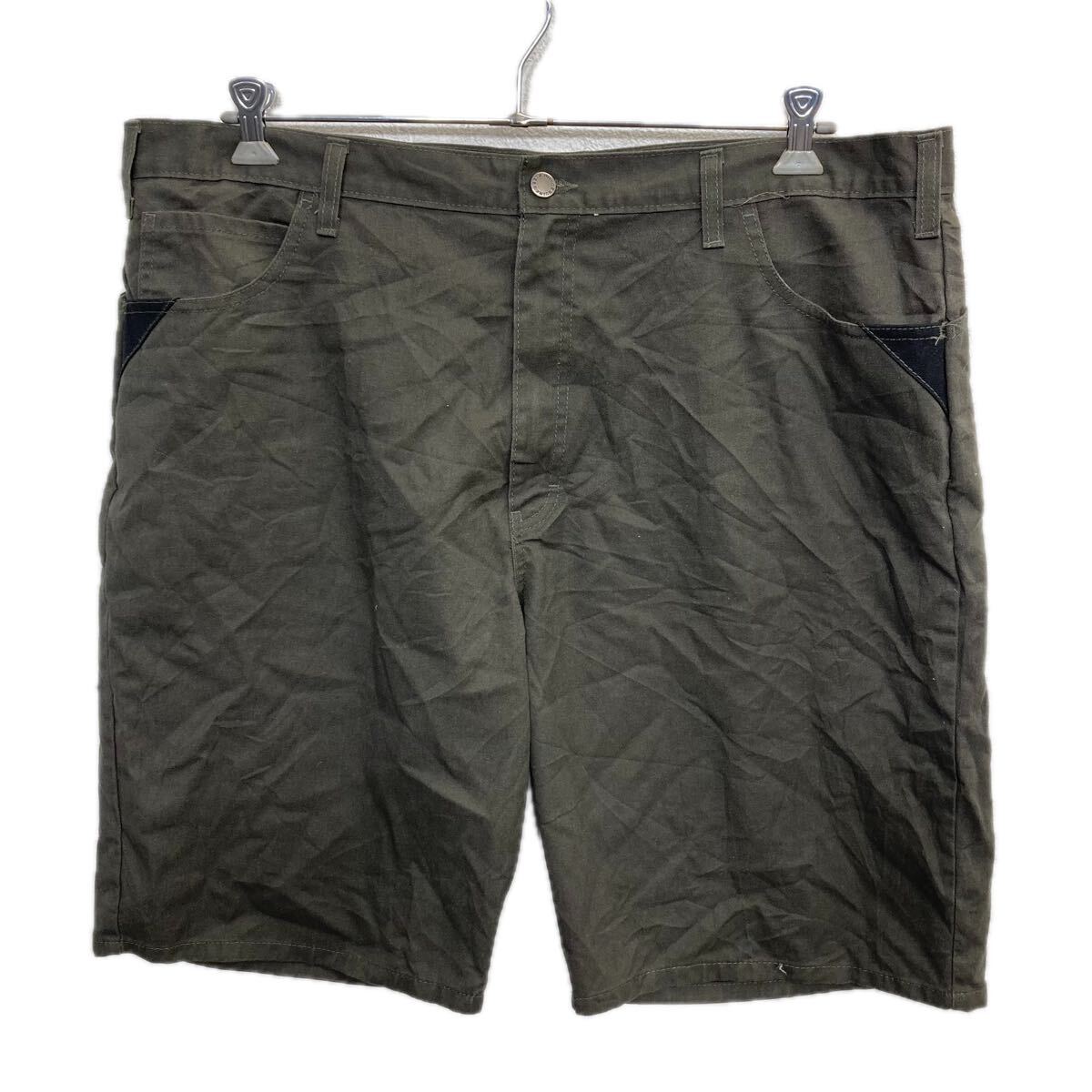【中古】【古着】 Dickies ショートパンツ 42 ダークブラウン ディッキーズ ジップアップ ビッグサイズ ワーク ショーツ 古着卸 アメリカ仕入 2508-650
