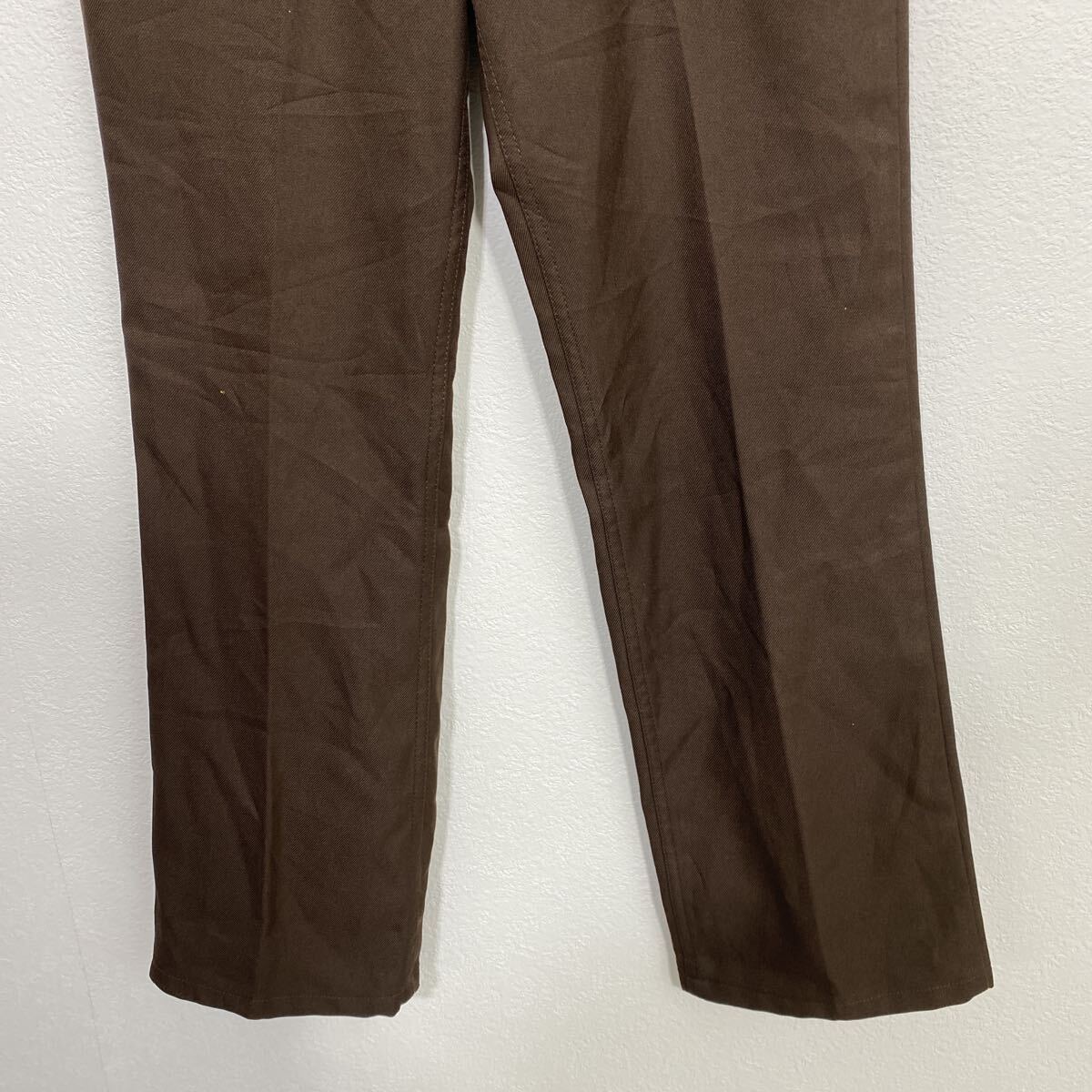 【中古】【古着】 Wrangler ポリエステル ロングパンツ W38 ブラウン ラングラー 古着卸 アメリカ仕入 2508-839