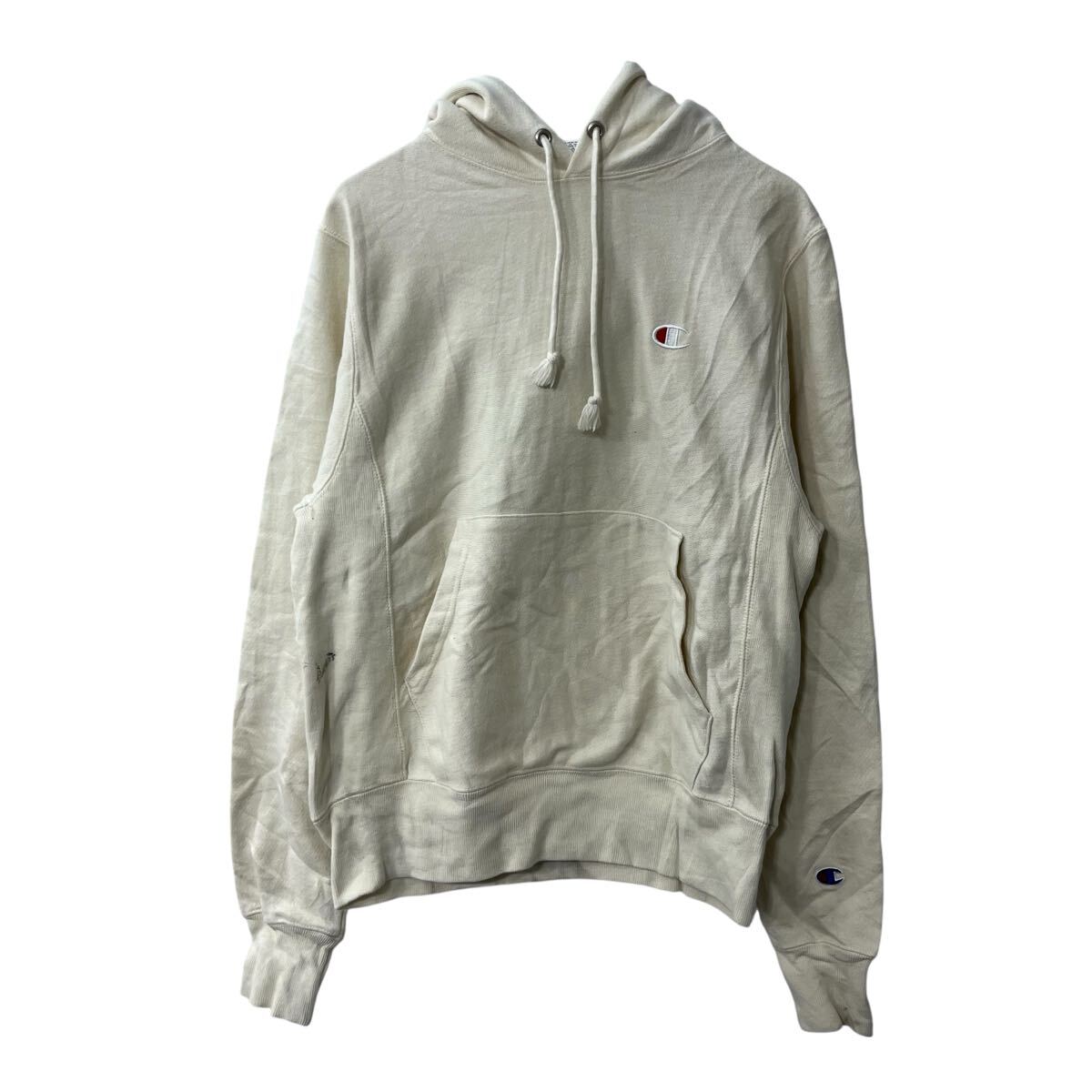 Rakuten - 【中古】【古着】 Champion ロゴスウェット パーカー XS アイボリー チャンピオン フーディー リバースウィーブ トップス 古着卸 アメリカ仕入 a708-6009