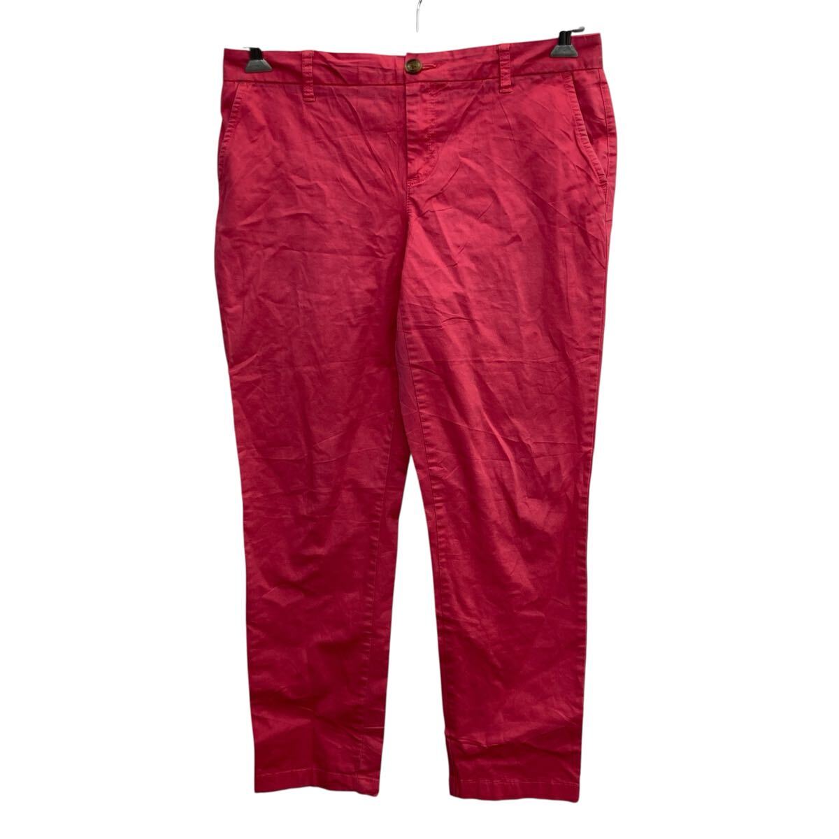 【中古】【古着】 TOMMY HILFIGER ワークパンツ 10 ピンク トミーヒルフィガー ジップアップ ワーク コットン ボトムス 古着卸 アメリカ仕入 2509-46