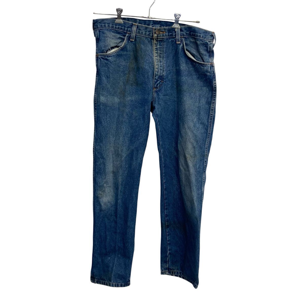  RUSTLER デニムパンツ W36 ブルー ラスラー ジップアップ カジュアル ジーンズ アメカジ 古着卸 アメリカ仕入 2509-68