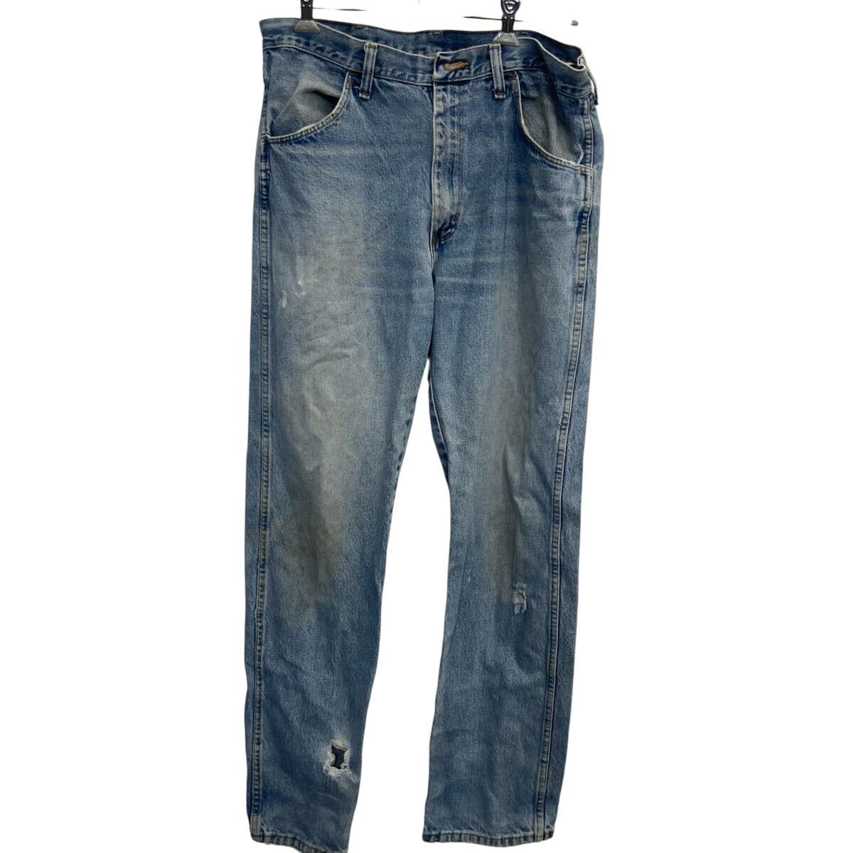  RUSTLER デニムパンツ W34 インディゴブルー ラスラー カジュアル ジップアップ ジーンズ アメカジ 2509-70