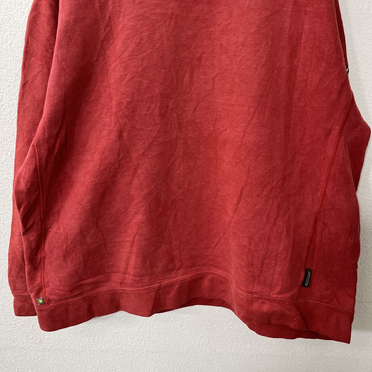 【中古】【古着】 Reebok ロゴスウェット トレーナー L レッド リーボック プルオーバー 袖ロゴ ワンポイント トップス 古着卸 アメリカ仕入 a708-6091