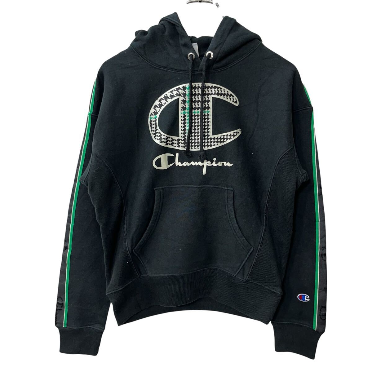 Other - 【中古】【古着】 Champion ロゴスウェット パーカー XS ブラック チャンピオン フーディ プルオーバー リバースウィーブ 古着卸 アメリカ仕入 a708-6162