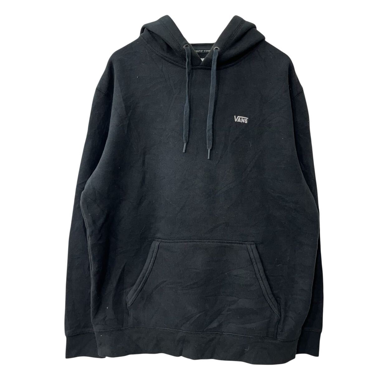 【中古】【古着】 NIKE ロゴスウェット パーカー L ブラック ナイキ フーディー プルオーバー トップス 古着卸 アメリカ仕入 a708-6165