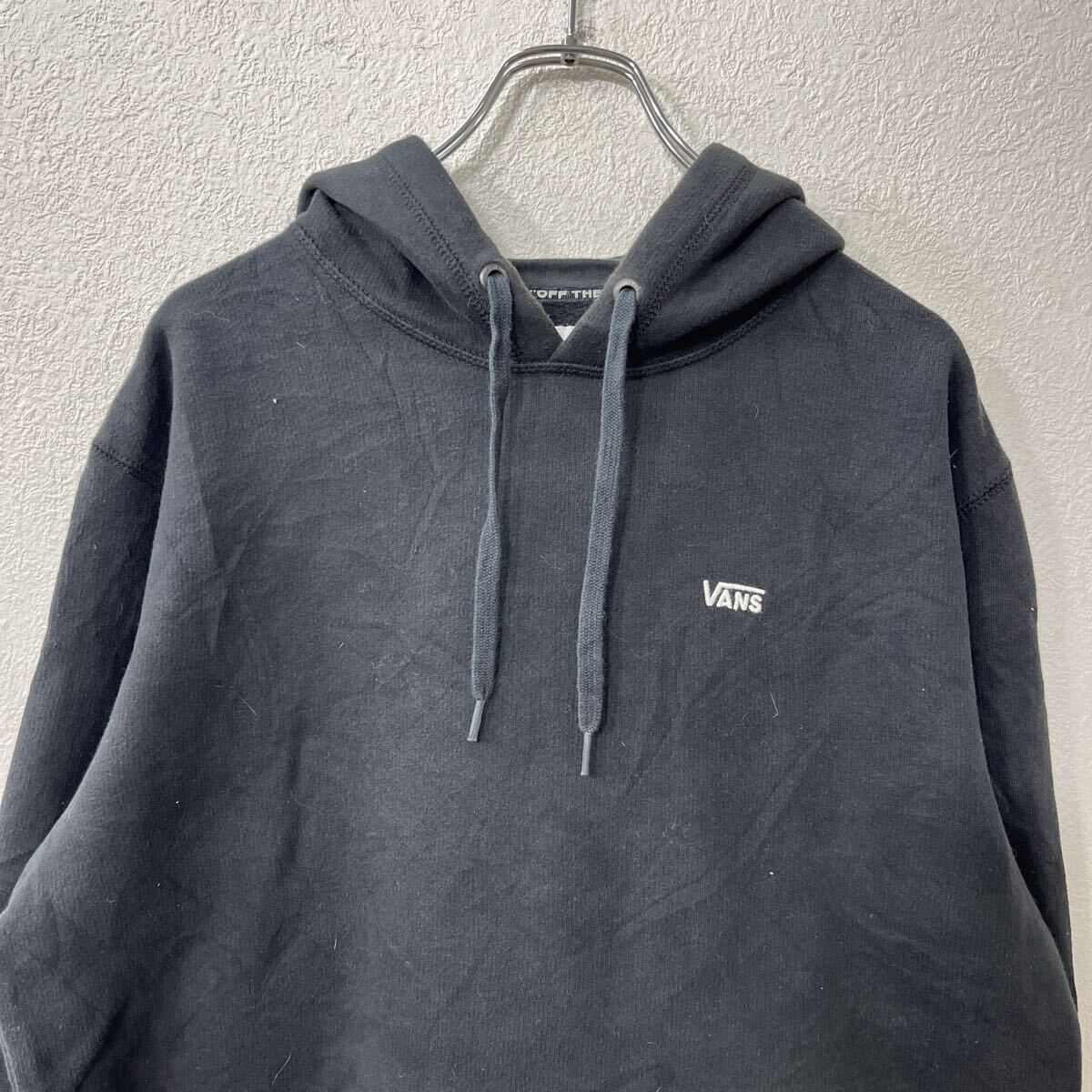 【中古】【古着】 NIKE ロゴスウェット パーカー L ブラック ナイキ フーディー プルオーバー トップス 古着卸 アメリカ仕入 a708-6165