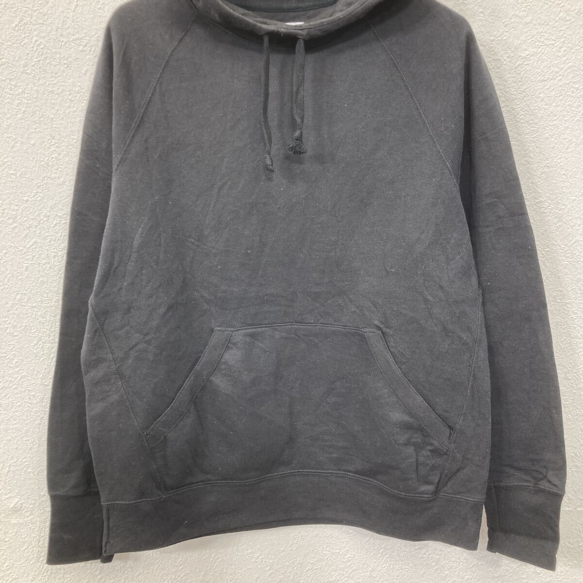 【中古】【古着】 Champion 無地 スウェット パーカー M ブラック チャンピオン 裏起毛 古着卸 アメリカ仕入 a709-5095