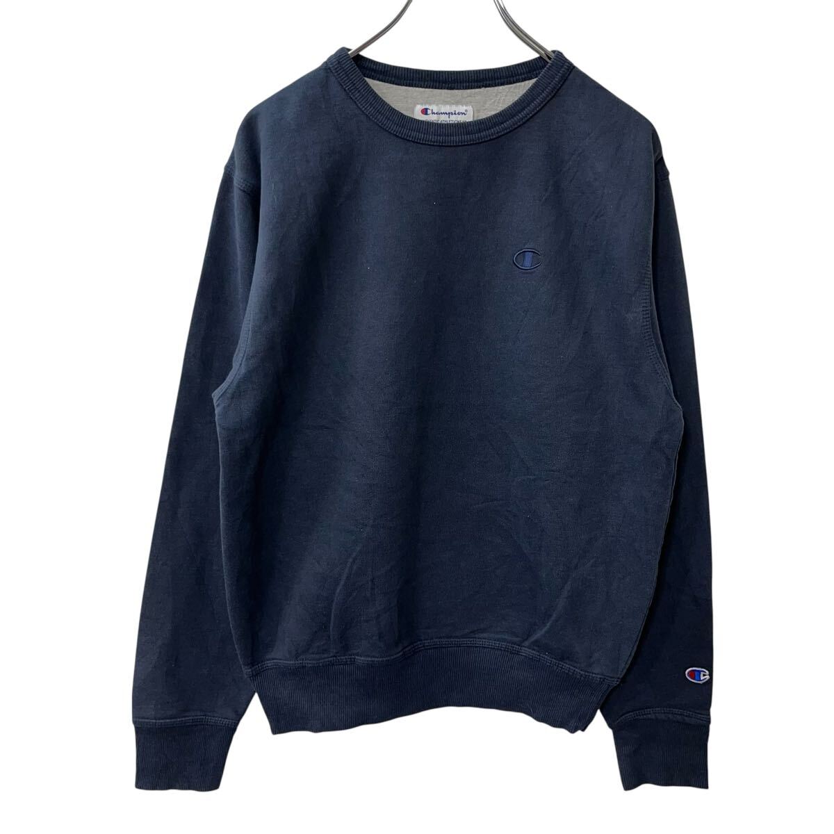 乐天商城 - 【中古】【古着】 Champion ロゴスウェット トレーナー S ネイビー チャンピオン ワンポイントロゴ プルオーバー トップス 古着卸 アメリカ仕入 a709-5097