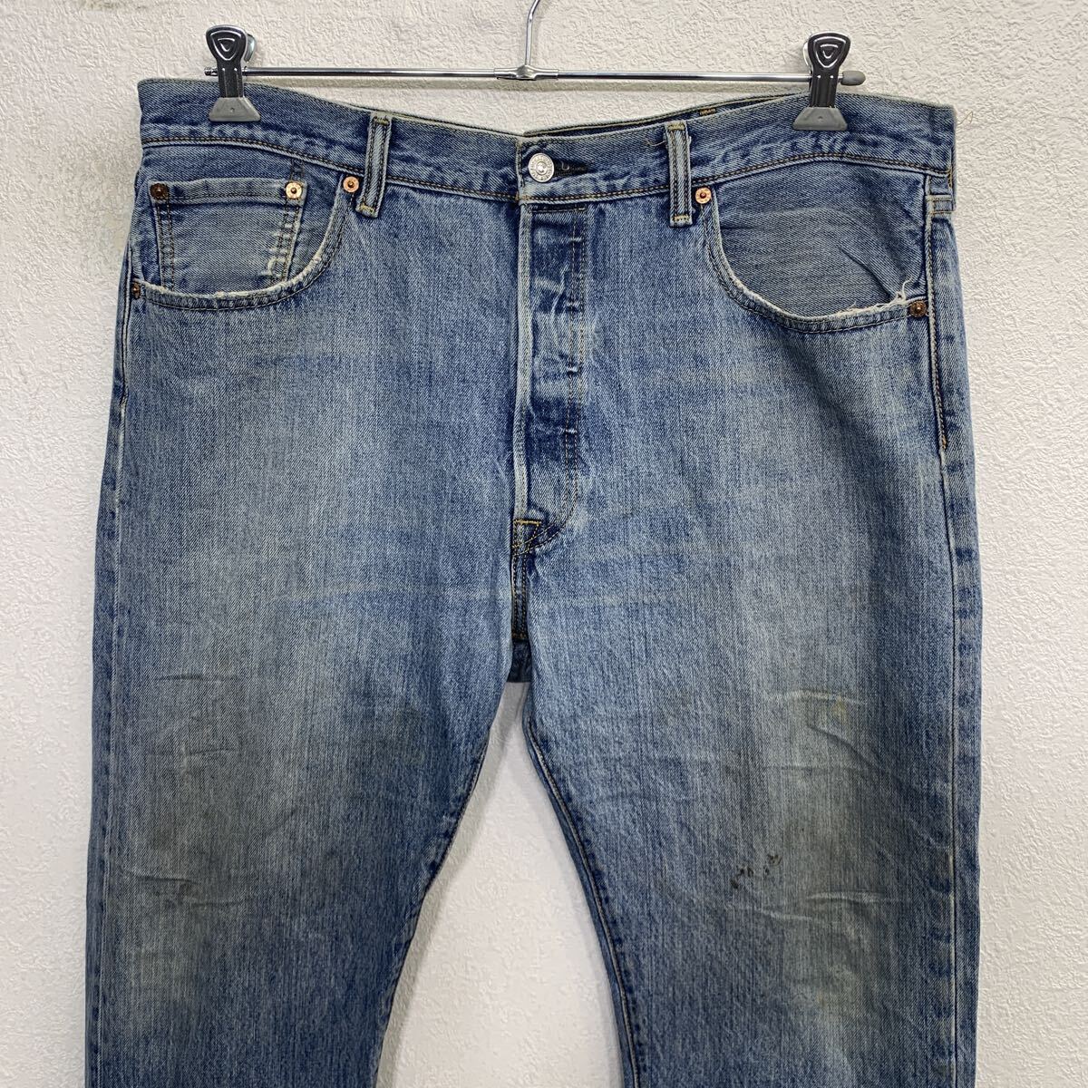 【中古】【古着】 Levi's 501 デニムパンツ W38 ブルー リーバイス ボタンフライ メキシコ製 カジュアル アメカジ ジーンズ 古着卸 アメリカ仕入 2509-225