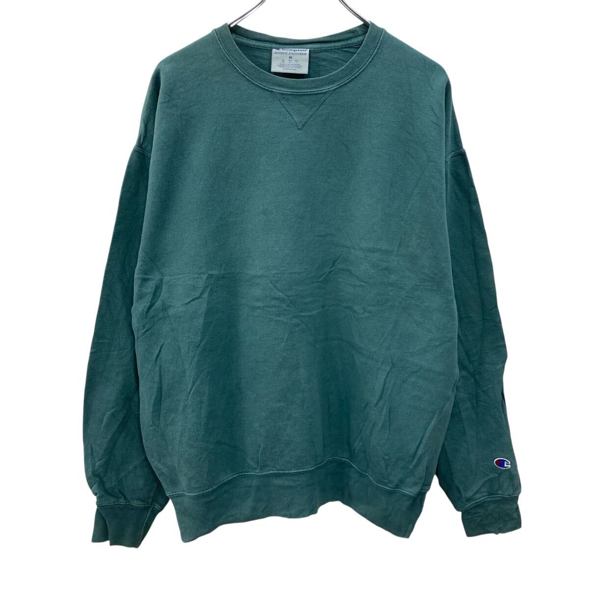 Rakuten - 【中古】【古着】 Champion 無地 スウェット トレーナー M グリーン チャンピオン 裏起毛 ワンポイントロゴワッペン 古着卸 アメリカ仕入 a709-5210