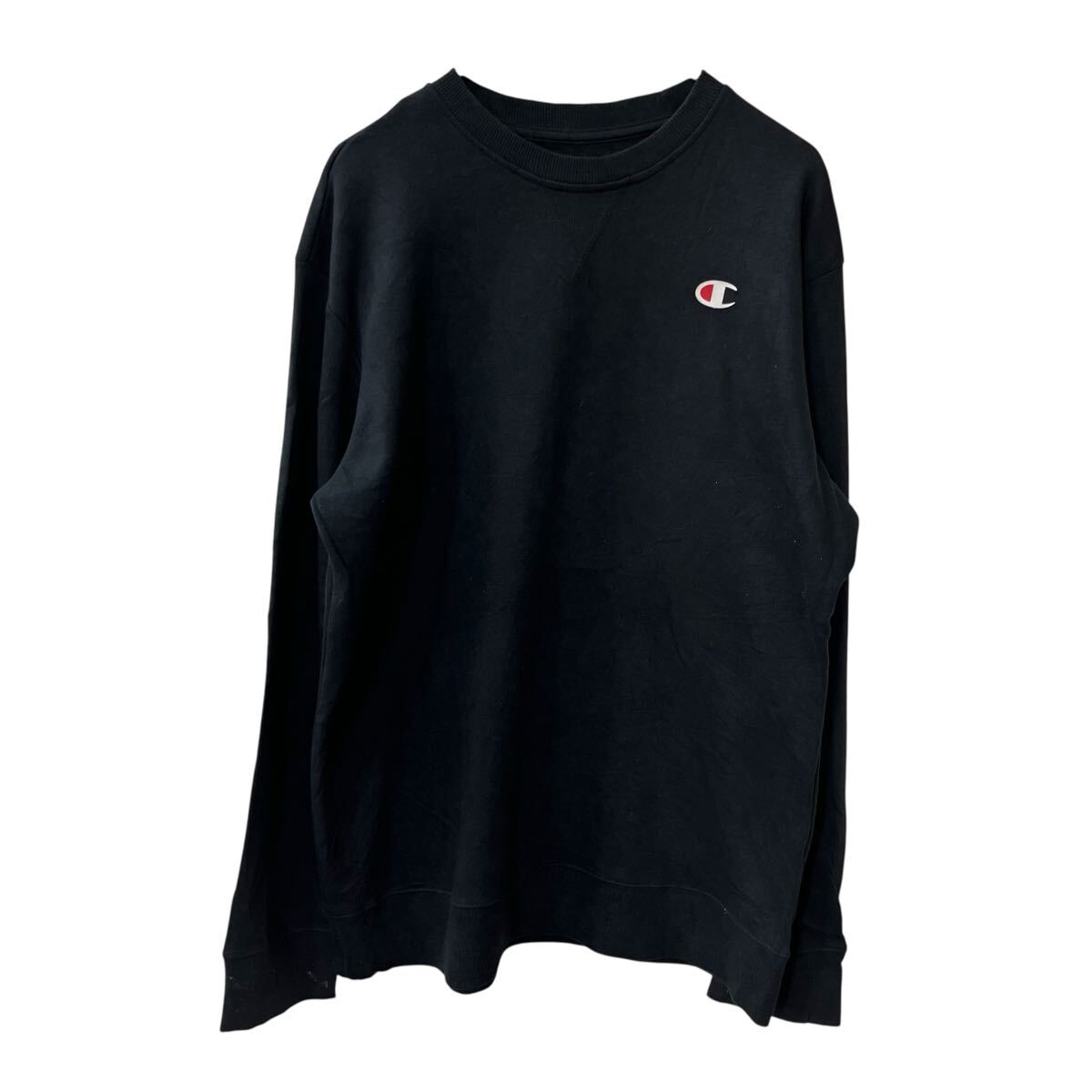 Rakuten - 【中古】【古着】 Champion ロゴスウェット トレーナー M ブラック チャンピオン カットソー ワンポイントロゴ トップス 古着卸 アメリカ仕入 a709-5402