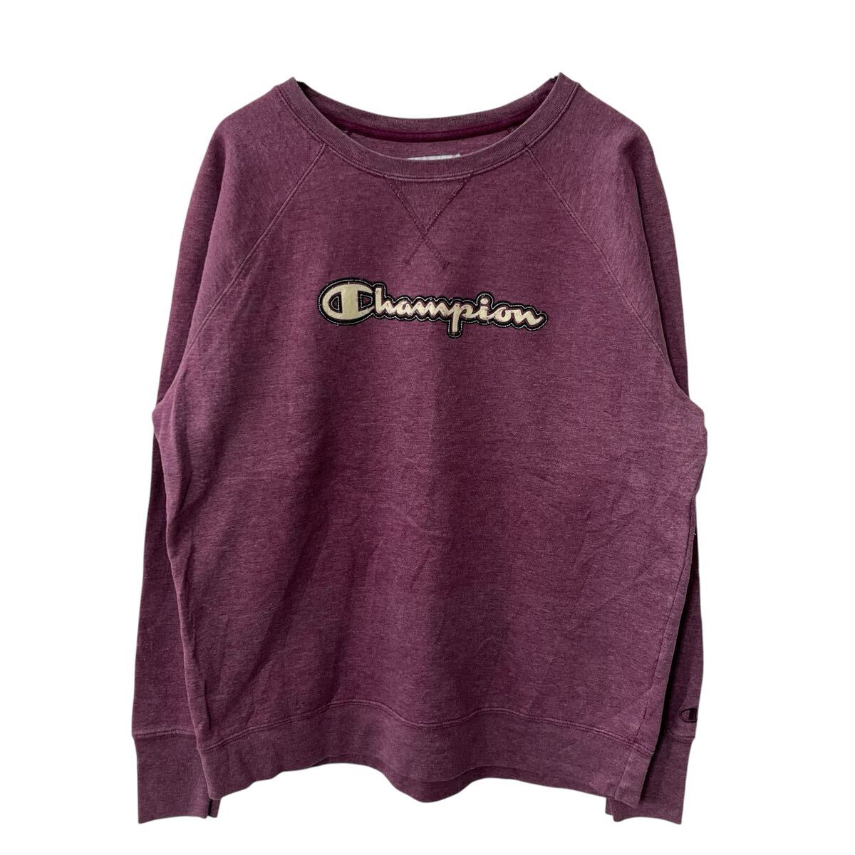 Rakuten - 【中古】【古着】 Champion ロゴスウェット トレーナー L パープル チャンピオン ラグラン カットソー プルオーバー トップス 古着卸 アメリカ仕入 a709-5655
