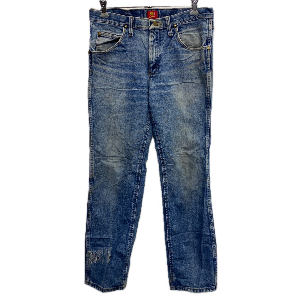 Rakuten - 【中古】【古着】 Wrangler デニムパンツ W31 インディゴ ラングラー 90's〜 メキシコ製 Gパン ジーンズ 古着卸 アメリカ仕入 2509-370