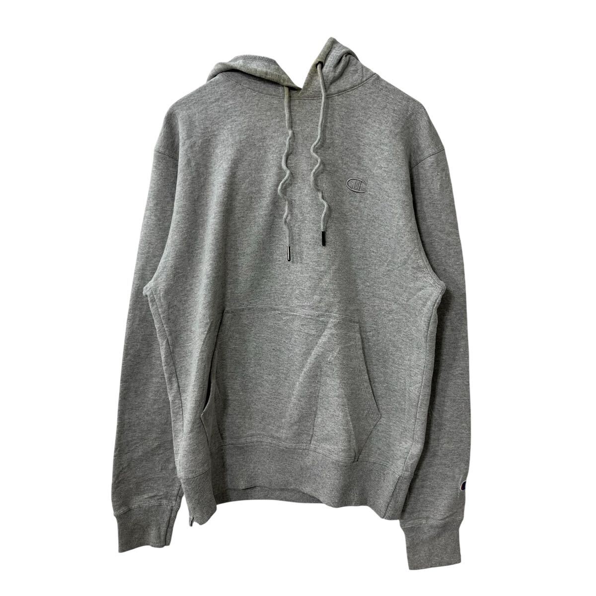 Other - 【中古】【古着】 Champion ロゴスウェット パーカー S グレー チャンピオン フーディー プルオーバー ワンポイントロゴ 古着卸 アメリカ仕入 a709-5715