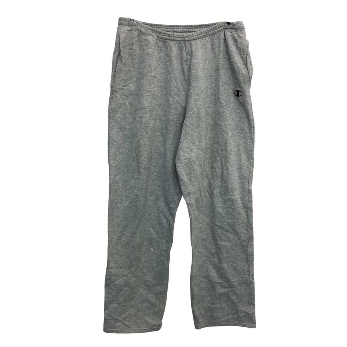 【中古】【古着】 Champion スウェットパンツ ライトグレー チャンピオン ウエストゴム ビッグサイズ 裏起毛 ボトムス 古着卸 アメリカ仕入 2509-481