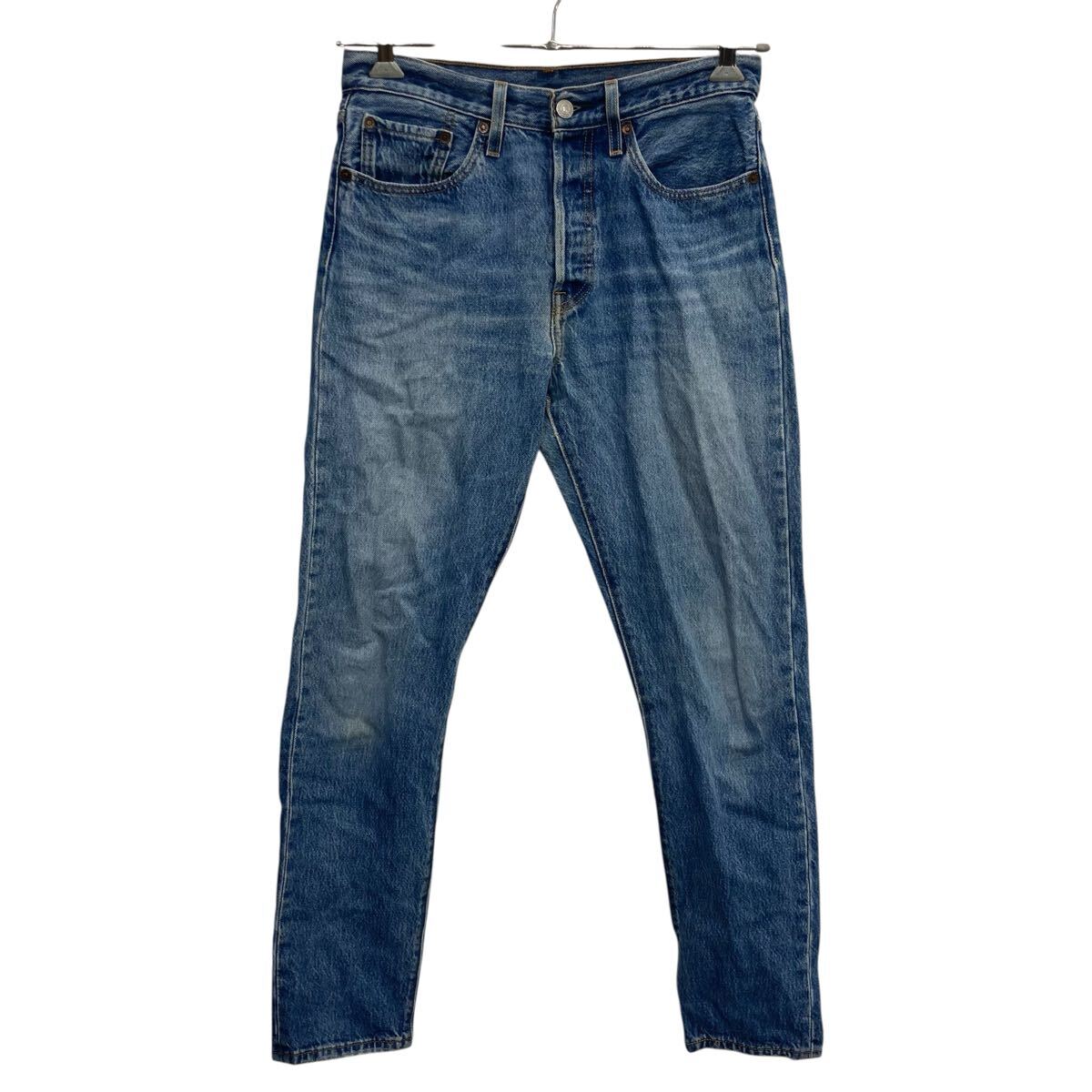 【中古】【古着】 Levi's 501 デニムパンツ W27 インディゴブルー リーバイス ボタンフライ スキニー コットン100％ 古着卸 アメリカ仕入 2509-491