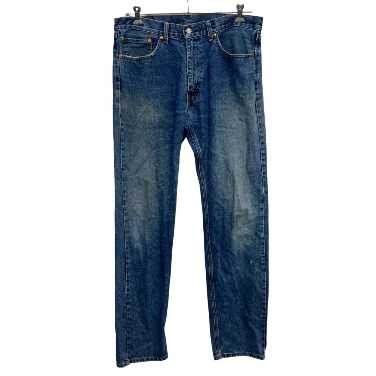 【中古】【古着】 Levi's 505 デニムパンツ W36 インディゴブルー リーバイス ジップアップ コットン100% ジーンズ 2509-506