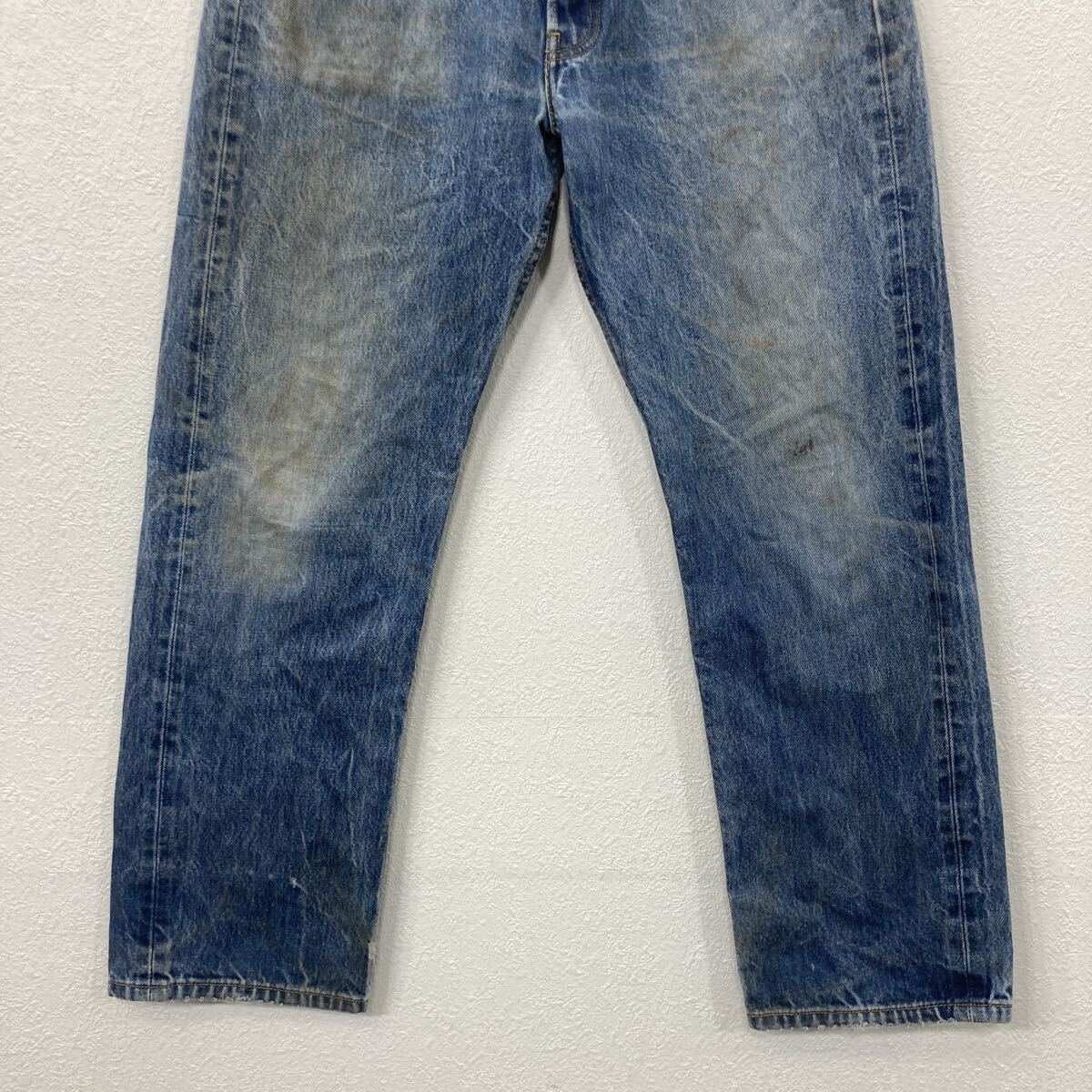 【中古】【古着】 Levi's 501 デニムパンツ W31 インディゴブルー リーバイス ボタンフライ コットン100% ジーンズ 2509-576