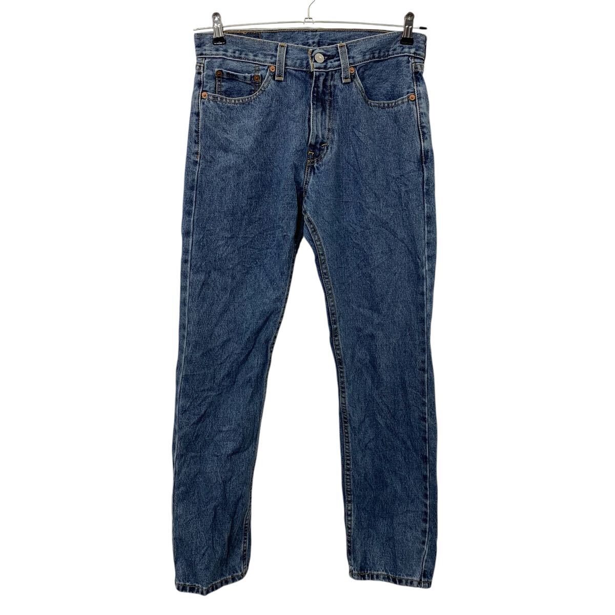 【中古】【古着】 Levi's 505 デニムパンツ W29 インディゴブルー リーバイス ジップアップ メキシコ製 コットン100% ジーンズ 2509-633