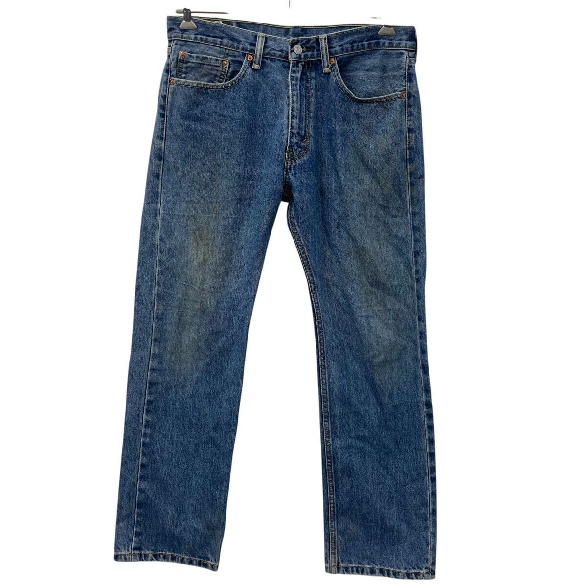 Pants - 【中古】【古着】 Levi's 505 デニムパンツ W33 インディゴブルー リーバイス ジップアップ コットン100% カジュアル アメカジ ジーンズ 2509-654
