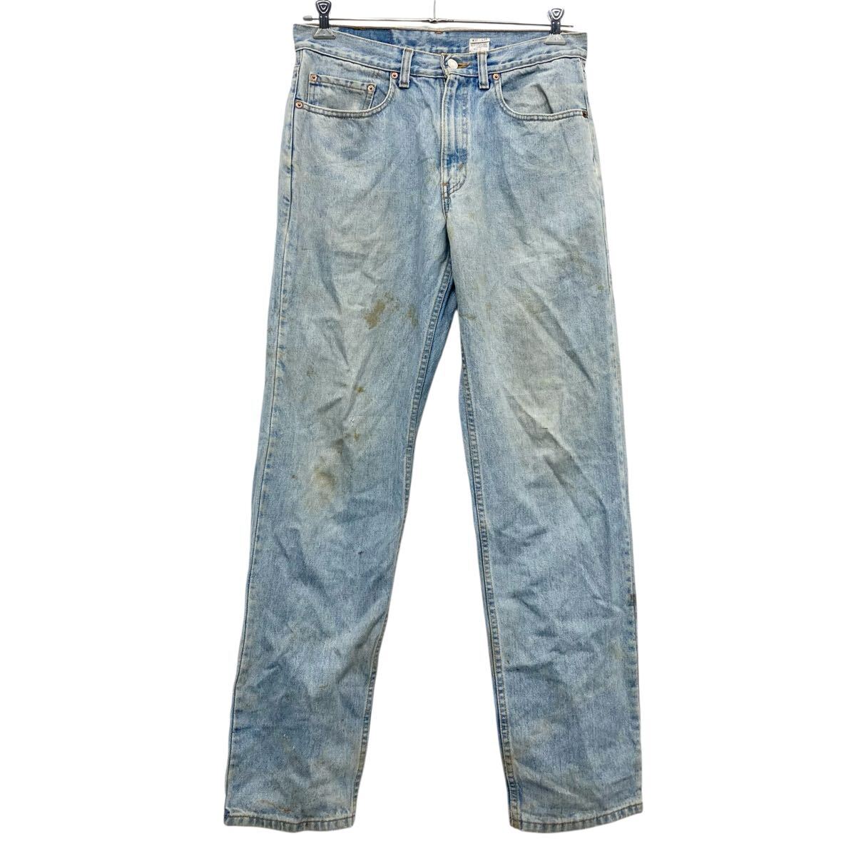 【中古】【古着】 Levi's 550 デニムパンツ W32 アイスブルー リーバイス ジーンズ ジップフライ 90s カナダ製 2509-766