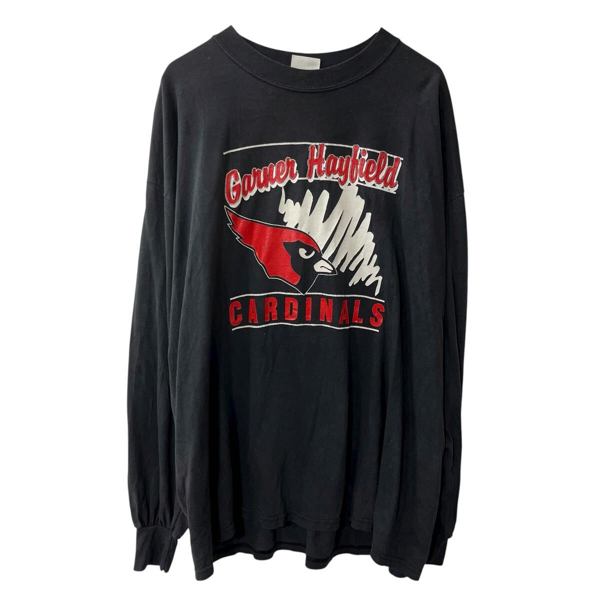  GILDAN 長袖 プリントTシャツ 2XL ブラック ギルダン ビッグサイズ ロンT カットソー トップス 春物 a710-5070