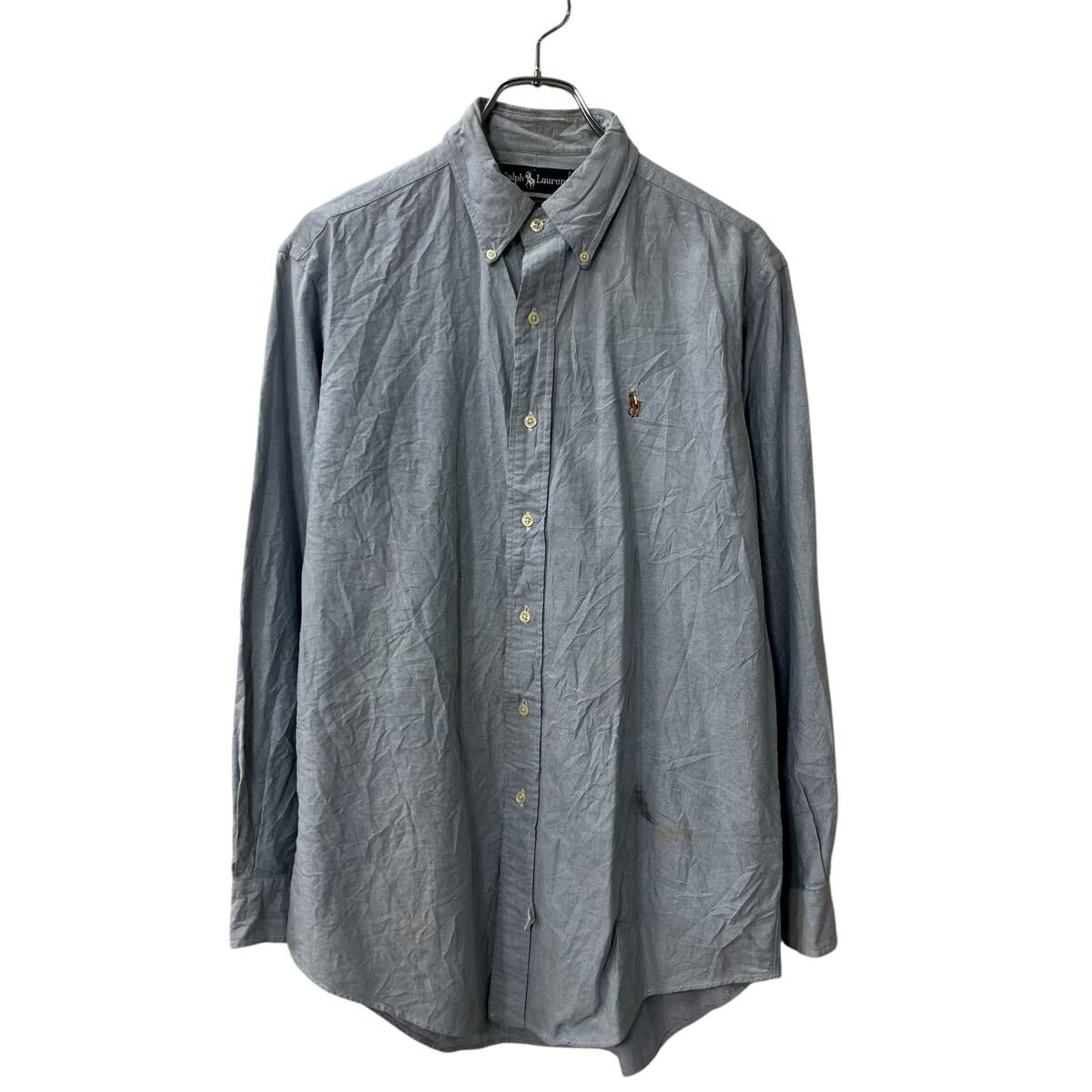 合計金額が3,980円(税込)以上の場合は、送料無料となります。(沖縄・一部離島は9800円以上）商品に興味をもって頂き、誠に有難うございます。恐れ入りますが最後までお読み頂き、ご了承の上ご購入下さい。アメリカから輸入した ポロラルフローレン 長袖 無地シャツ の販売です。【商品説明】※色やデザインは画像をご覧ください。【サイズ】（海外規格の為、基本的には大きめのサイズ感となりますが、詳細は実寸をご参照ください。)サイズ表記にて15 1/2-33実寸着丈 84cm肩幅 48cm身幅 64cm袖丈 51cm(脇下から計測)・素人採寸の為、誤差についてはご容赦下さい。・着用感につきましては普段着用されているものとの実寸を比較して参考にされてください。【状態】状態確認 C ランク品前身頃、後身頃、両袖、首元に汚れがあります。《ランク》A-デッドストックや未使用に近い状態B-使用感はあるが綺麗な状態C-使用感があり多少の汚れがある状態D-使用感があり汚れや破れがある状態（上記ランクは弊社基準でのランク付けとなります。あくまでも参考として頂き、詳細は画像をご確認の上、ご入札ください。また、見落としによる目立たない穴、ほつれ、破れ、汚れ等のダメージ品が混入している場合もございますことをご理解の上、ご入札をお願い致します。）・全体的に使用感はありますが着用に問題はありません。・未洗濯品です。・保管上の折りジワと、ベール品によるシワはご容赦下さい。・状態に特に敏感な方のご入札はご遠慮下さい。※不明な点がありましたらお気軽に、ご質問下さい。【発送】佐川急便で発送します。※（沖縄及び一部離島へはヤマト運輸で発送する場合があります）合計金額が3,980円(税込)以上の場合は、送料無料となります。(沖縄・一部離島は9800円以上）【ご注意】・落札後はノークレーム＆ノーリターンにて、お願い致します。（返品は一切お受けできません。）・古着、usedの特性等を充分にご理解頂ける方のご購入に限らせて頂きます。 古着にご理解の無い方、状態に特に敏感な方のご購入はご遠慮下さい。・サイズ感につきましては普段着用されているものとの実寸を比較して参考にされてください。・できるだけ現物に近い色味をお伝えできるように気を付けておりますが、撮影環境や使用するモニターによっては、商品と画像に若干の色誤差が生じますことをご了承ください。【営業について】誠に勝手ながら、土曜、日曜、祝日、年末年始、ゴールデンウィークはお休みとさせて頂きます。また、お客様へのご対応時間は基本的には営業日の9:00〜17：00までになります。ご対応時間外や休業日にご落札いただいた商品や、ご質問など、頂いたご連絡への返信が滞る場合がございます。ご連絡、発送は休業明けより順次行っていきますのでご了承よろしくお願いいたします。★新商品、毎日大量入荷中です!!!20251008-0