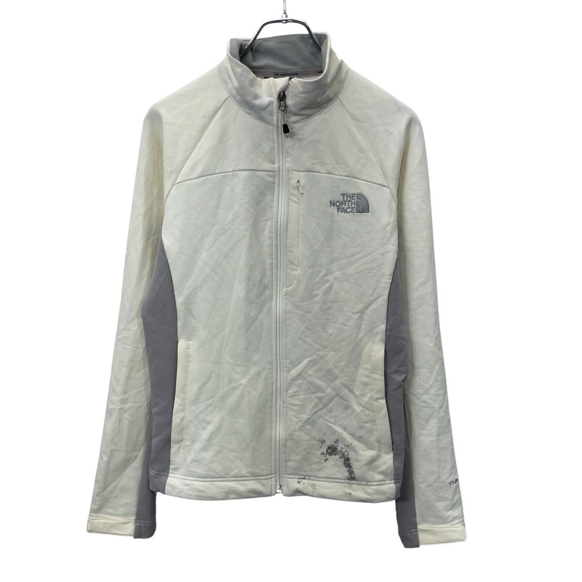 【中古】【古着】 THE NORTH FACE ジャケット レディース M ホワイト グレー系 ノースフェイス ジップ..