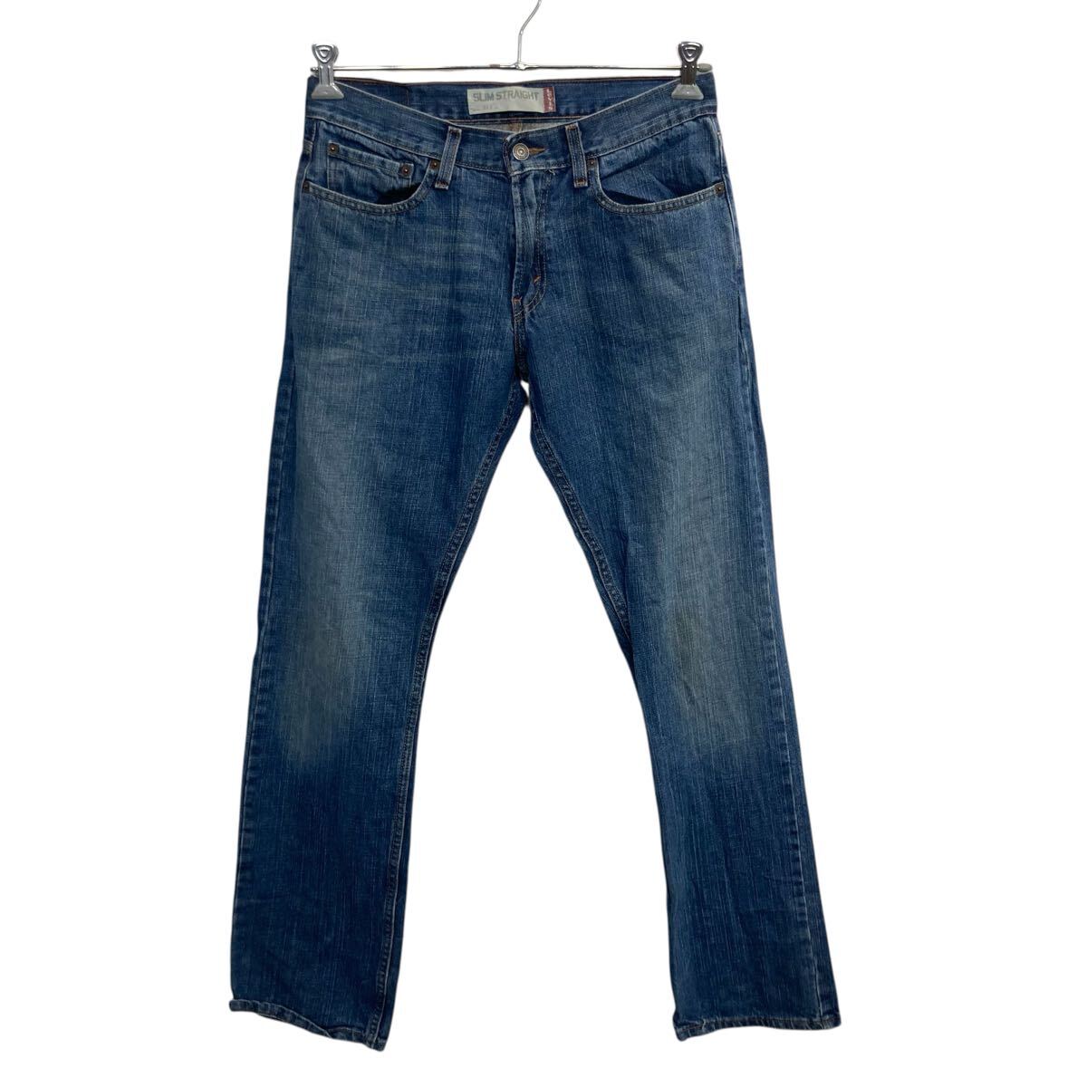【中古】【古着】 Levi's 514 デニムパンツ W31 ブルー リーバイス ジップアップ メキシコ製 アメカジ ジーンズ デニム コットン スリムストレート 2510-306