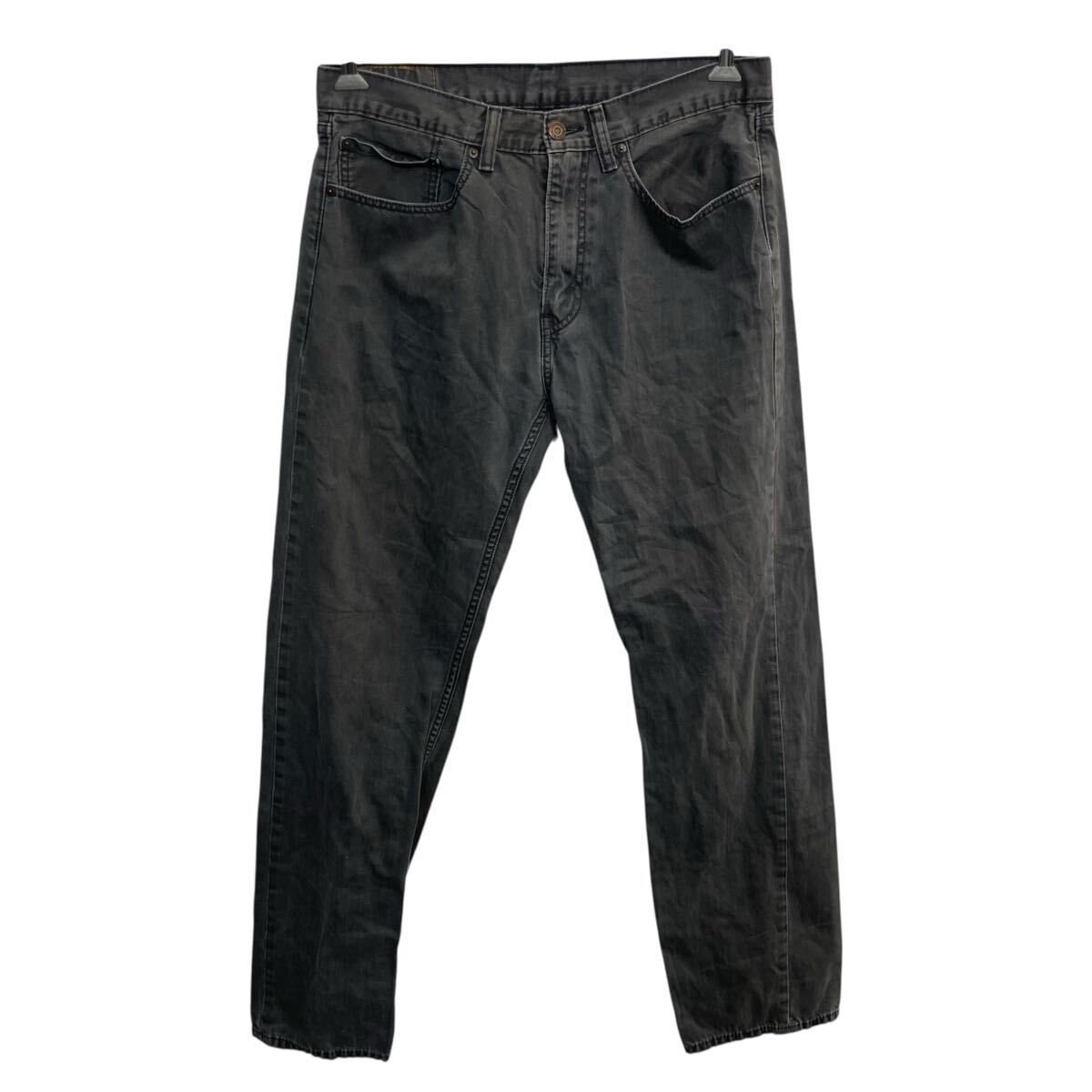 【中古】【古着】 Levi's 505 デニムパンツ W34 チャコールグレー リーバイス ジップアップ アメカジ ジーンズ デニム コットン 2510-334