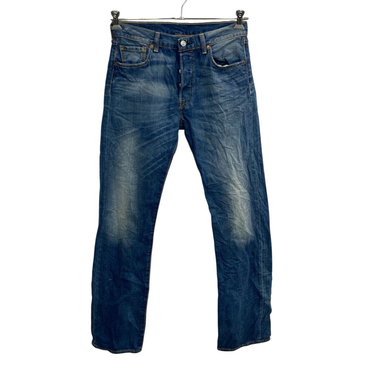 【中古】【古着】 Levi's 501 デニムパンツ W30 ブルー リーバイス ボタンフライ アメカジ ジーンズ デニム コットン 2510-366